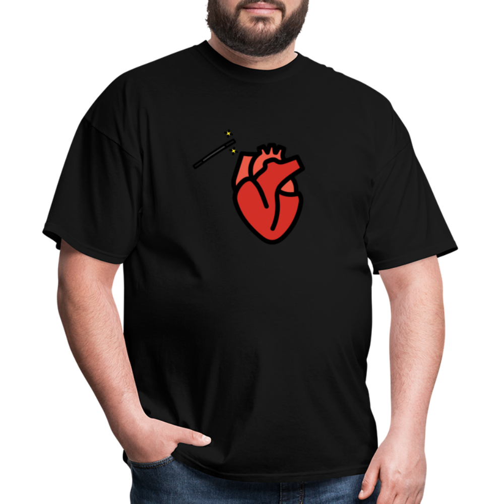 Manage Your Anatomical Heart Emoji Expression Moji Unisex Classic T-Shirt - Emoji.Express - black