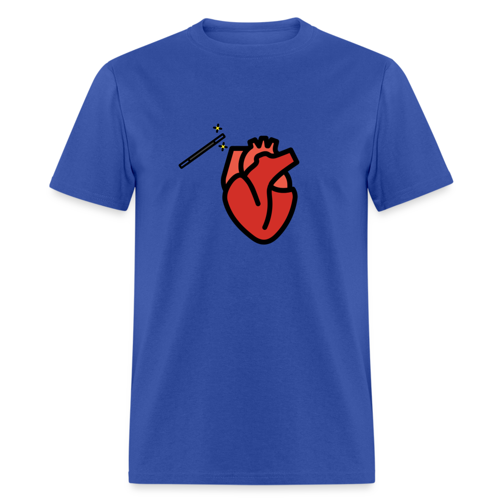 Manage Your Anatomical Heart Emoji Expression Moji Unisex Classic T-Shirt - Emoji.Express - royal blue