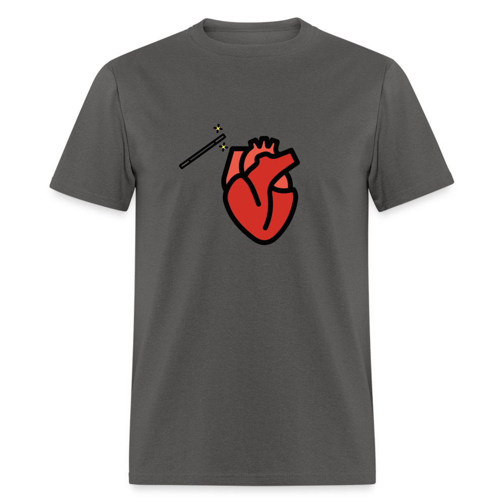 Manage Your Anatomical Heart Emoji Expression Moji Unisex Classic T-Shirt - Emoji.Express - charcoal