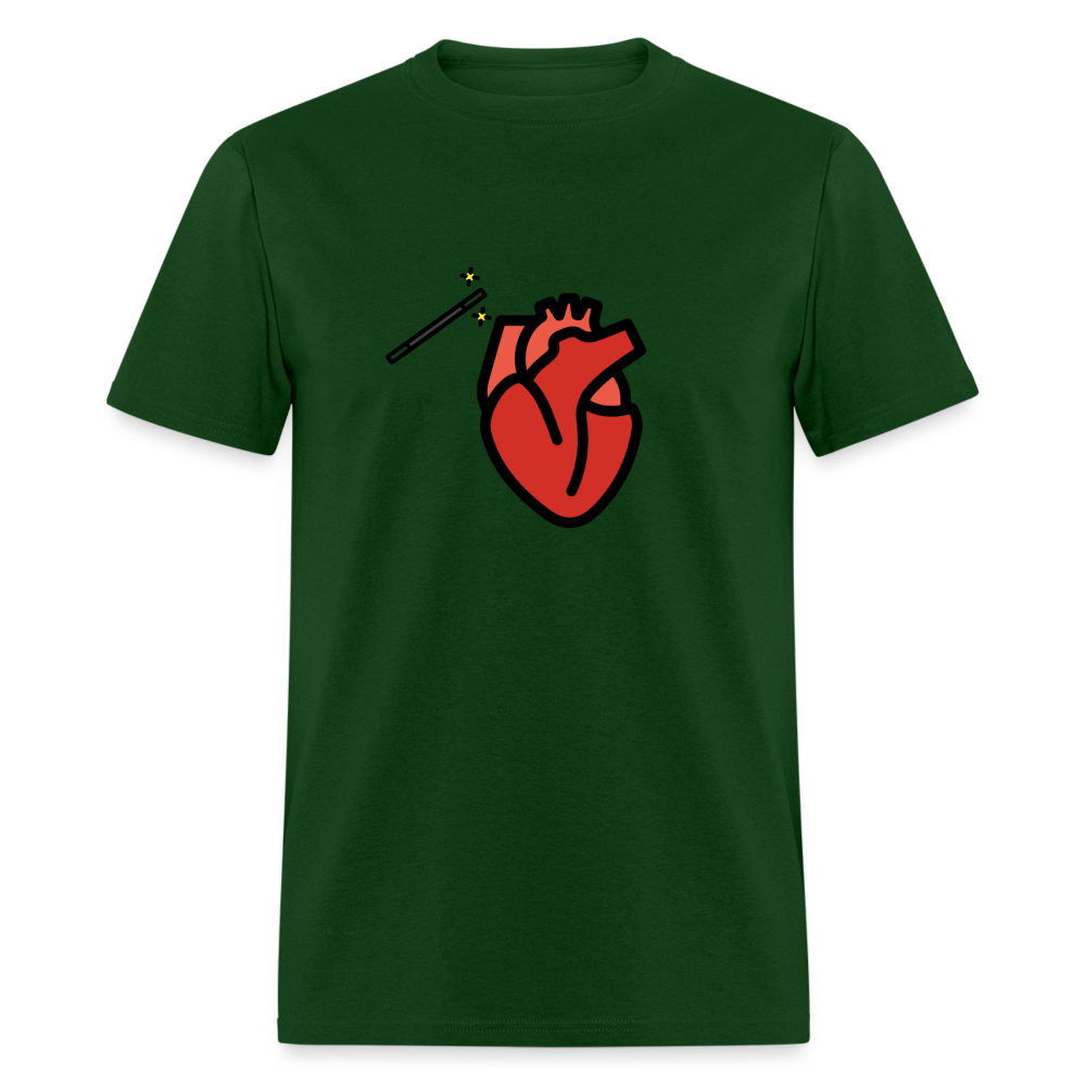Manage Your Anatomical Heart Emoji Expression Moji Unisex Classic T-Shirt - Emoji.Express - forest green