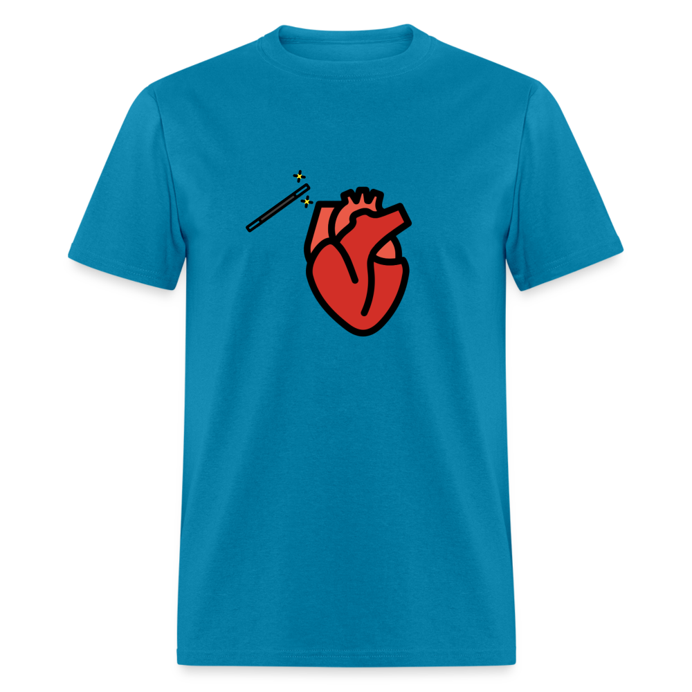 Manage Your Anatomical Heart Emoji Expression Moji Unisex Classic T-Shirt - Emoji.Express - turquoise