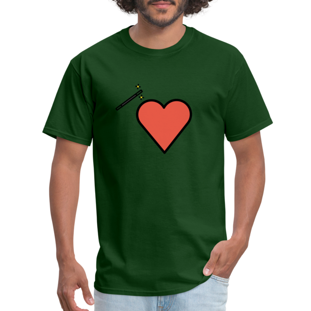 Manage Your Heart Emoji Expression Moji Unisex Classic T-Shirt - Emoji.Express - forest green