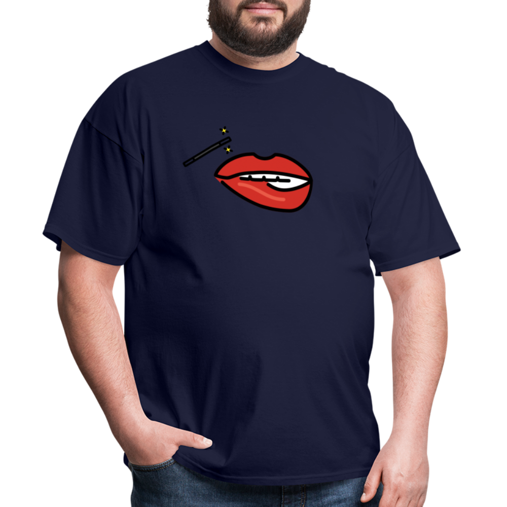 Manage Your Mouth Emoji Expression Moji Unisex Classic T-Shirt - Emoji.Express - navy