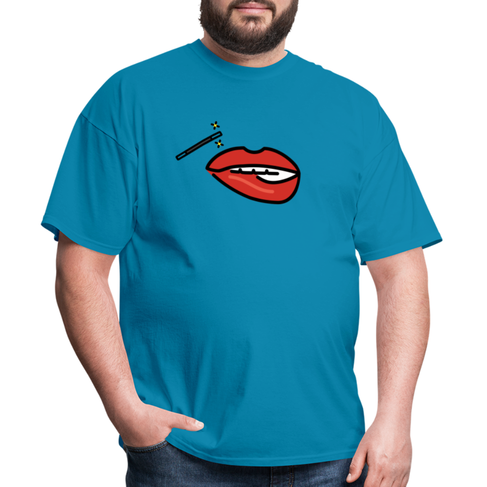 Manage Your Mouth Emoji Expression Moji Unisex Classic T-Shirt - Emoji.Express - turquoise