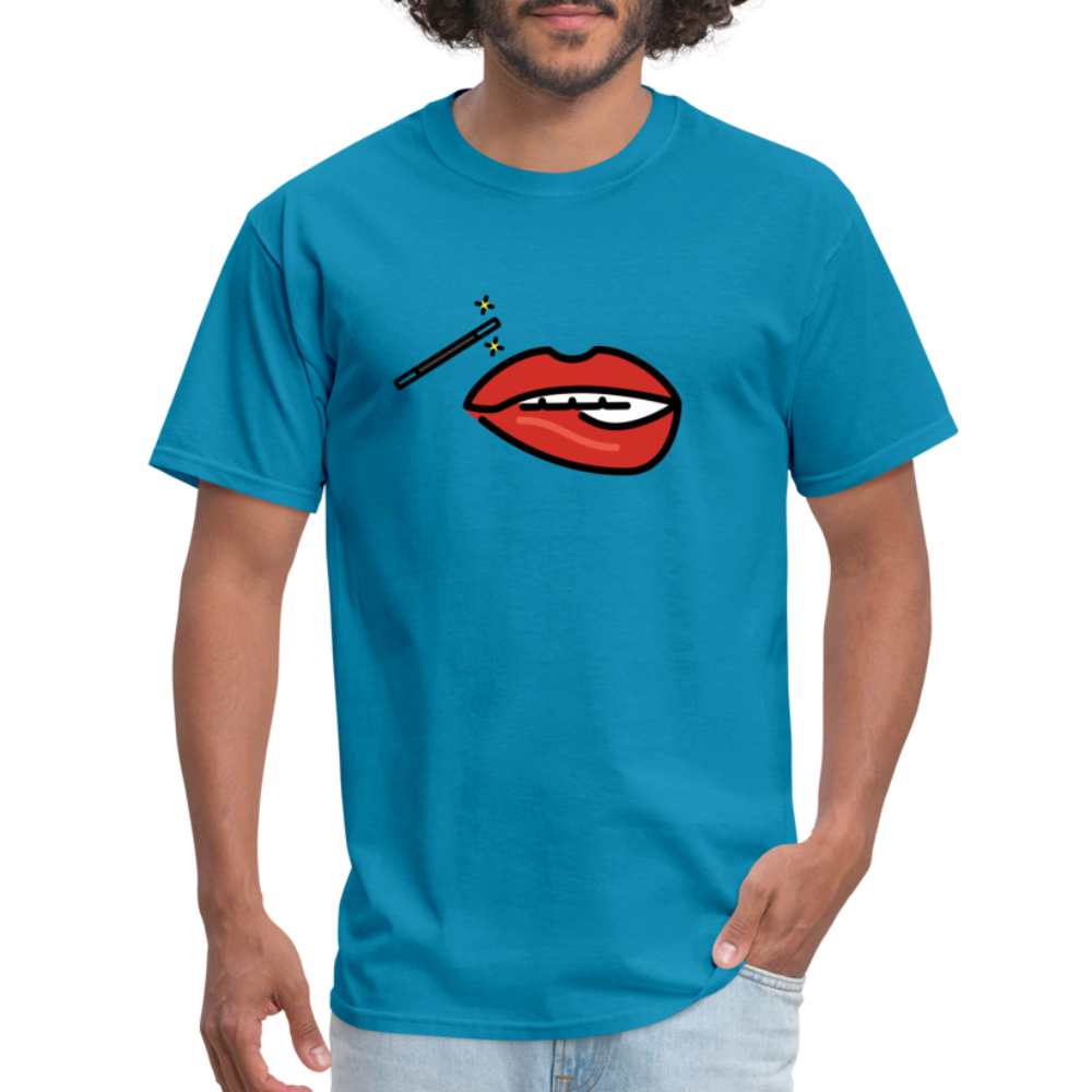 Manage Your Mouth Emoji Expression Moji Unisex Classic T-Shirt - Emoji.Express - turquoise