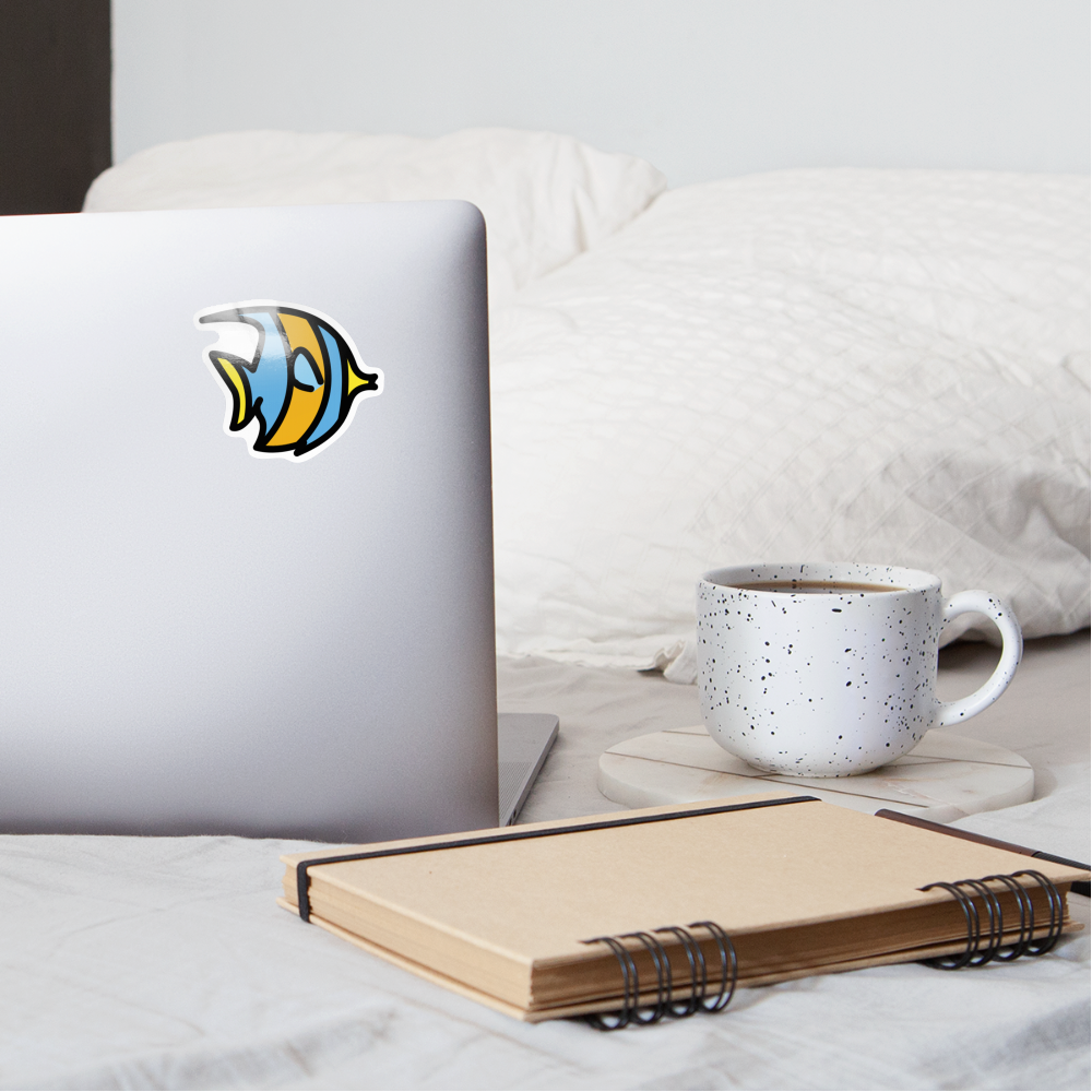 Tropical Fish Moji Sticker - Emoji.Express - white glossy