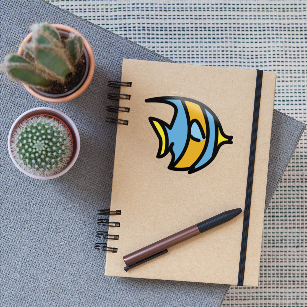 Tropical Fish Moji Sticker - Emoji.Express - transparent glossy