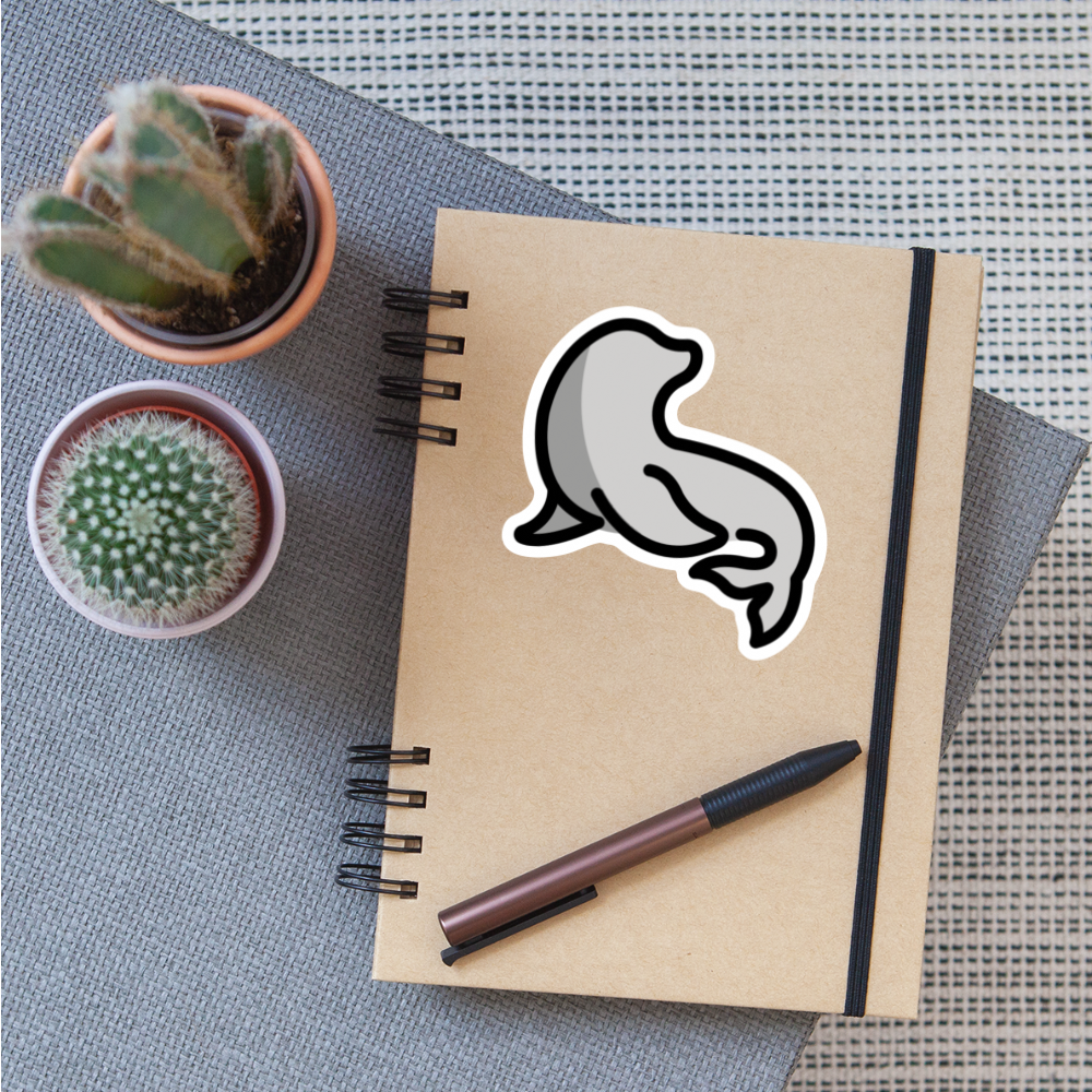 Seal Moji Sticker - Emoji.Express - white matte