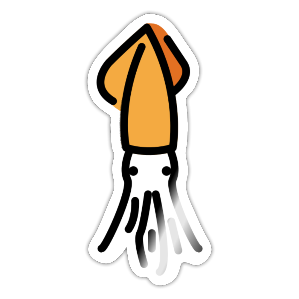 Squid Moji Sticker - Emoji.Express - white glossy