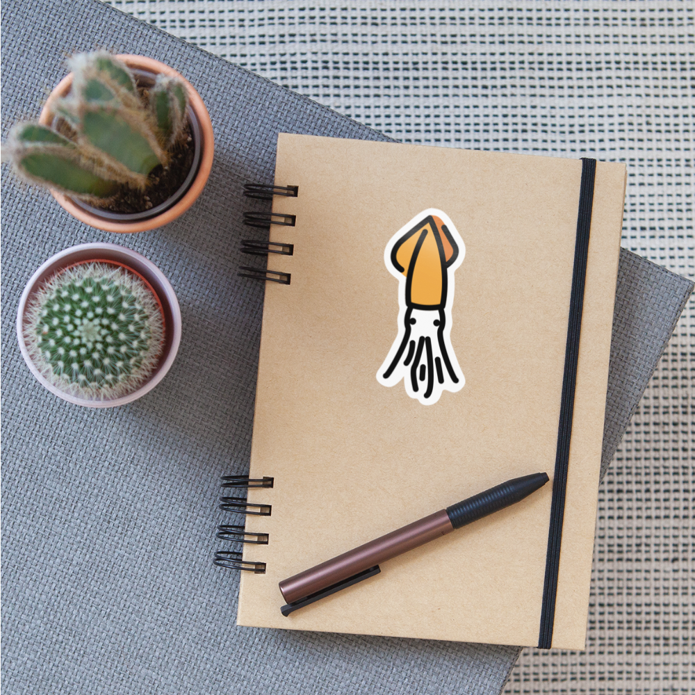 Squid Moji Sticker - Emoji.Express - white glossy