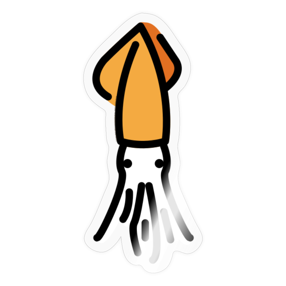Squid Moji Sticker - Emoji.Express - transparent glossy
