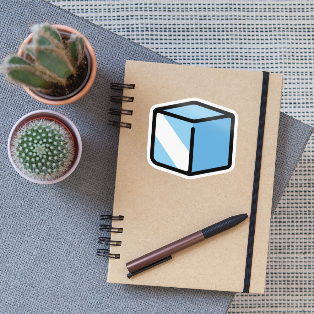Ice Moji Sticker - Emoji.Express - white glossy