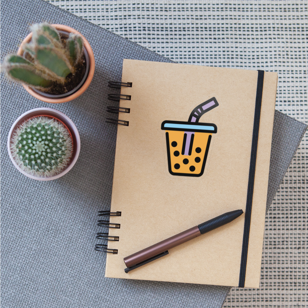 Bubble Tea Moji Sticker - Emoji.Express - transparent glossy