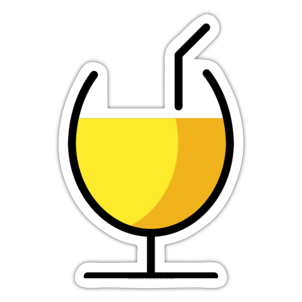 Tropical Drink Moji Sticker - Emoji.Express - white matte