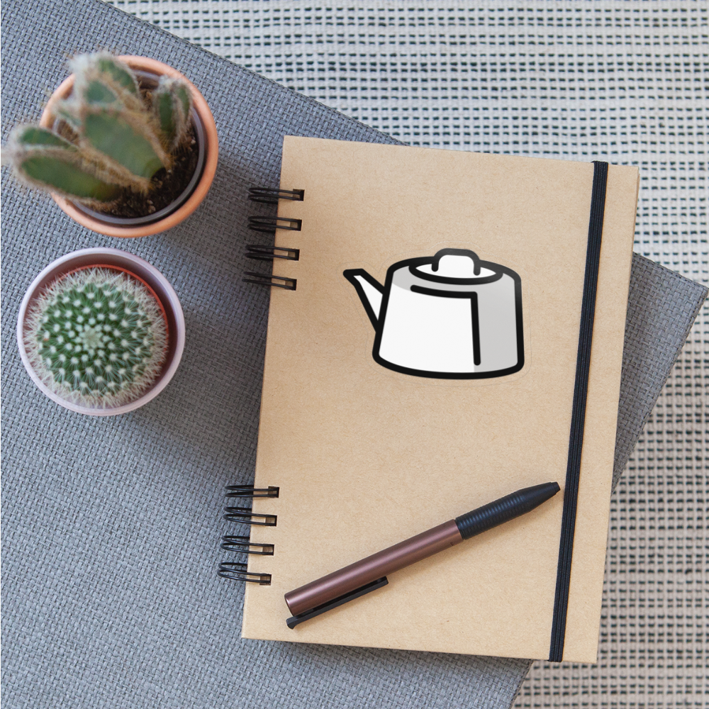 Teapot Moji Sticker - Emoji.Express - transparent glossy