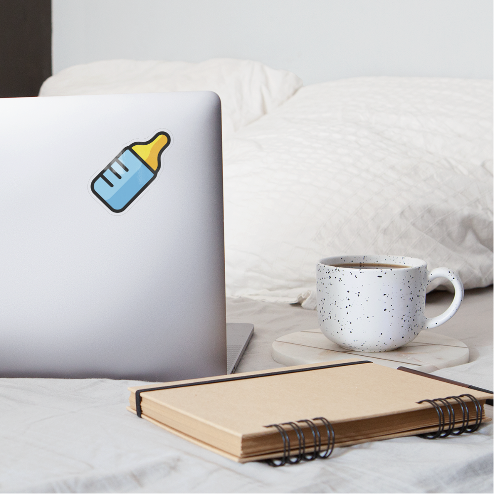 Baby Bottle Moji Sticker - Emoji.Express - transparent glossy