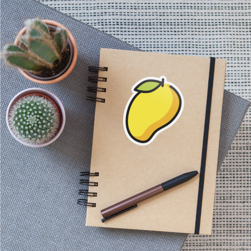 Mango Moji Sticker - Emoji.Express - white matte
