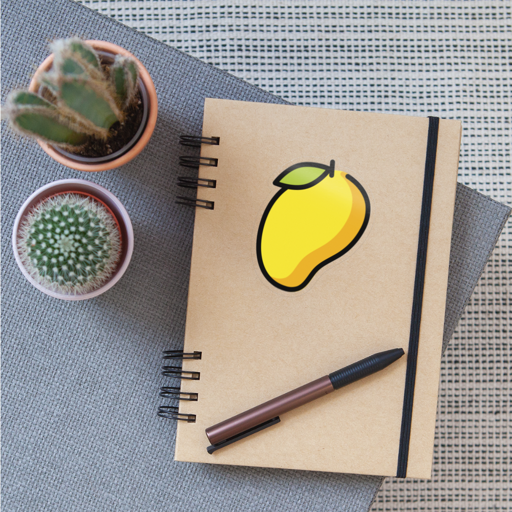 Mango Moji Sticker - Emoji.Express - transparent glossy