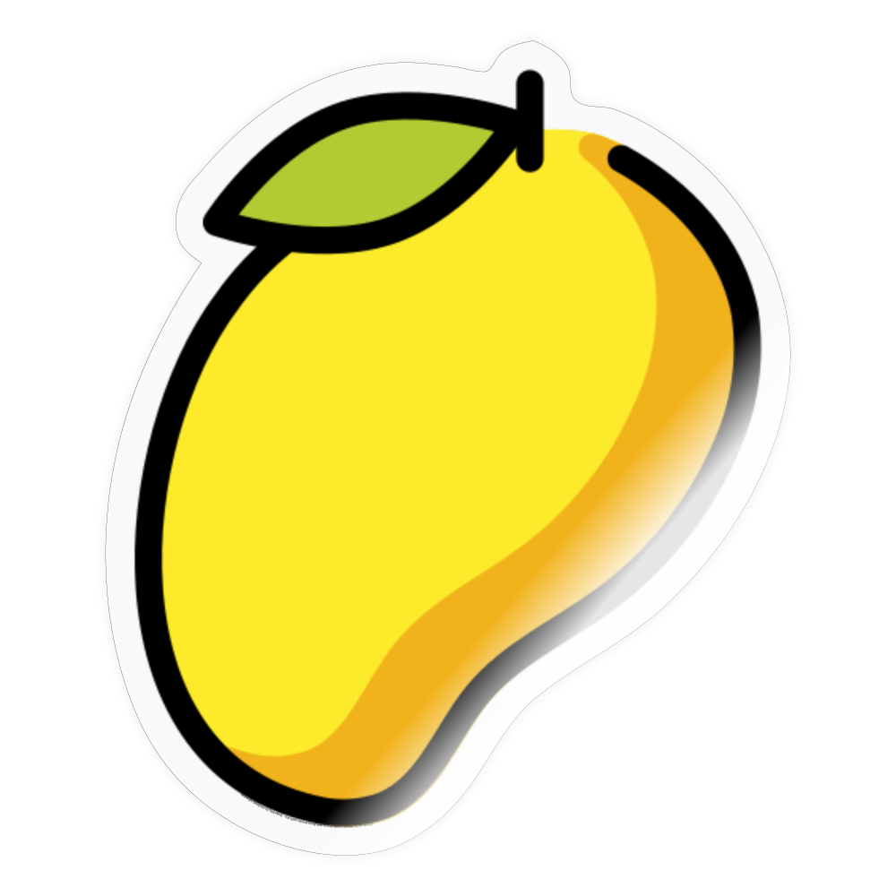 Mango Moji Sticker - Emoji.Express - transparent glossy