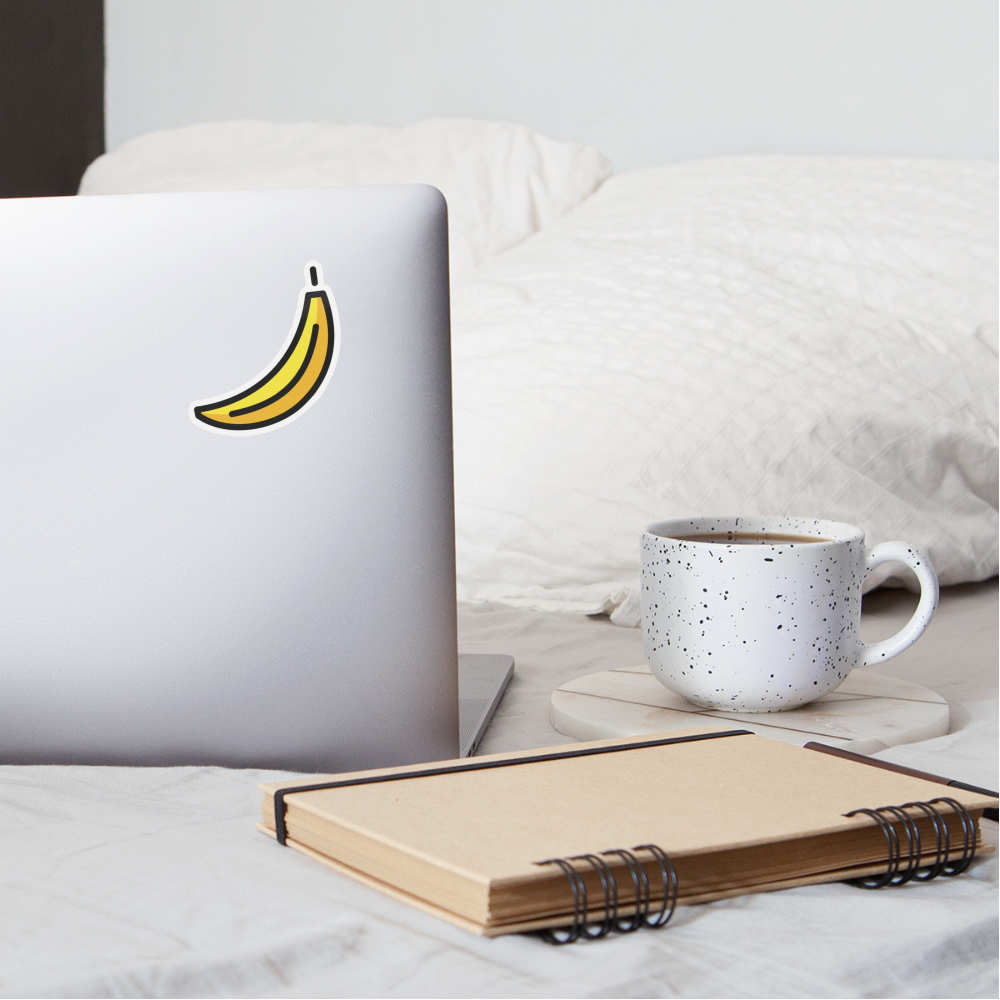 Banana Moji Sticker - Emoji.Express - white matte