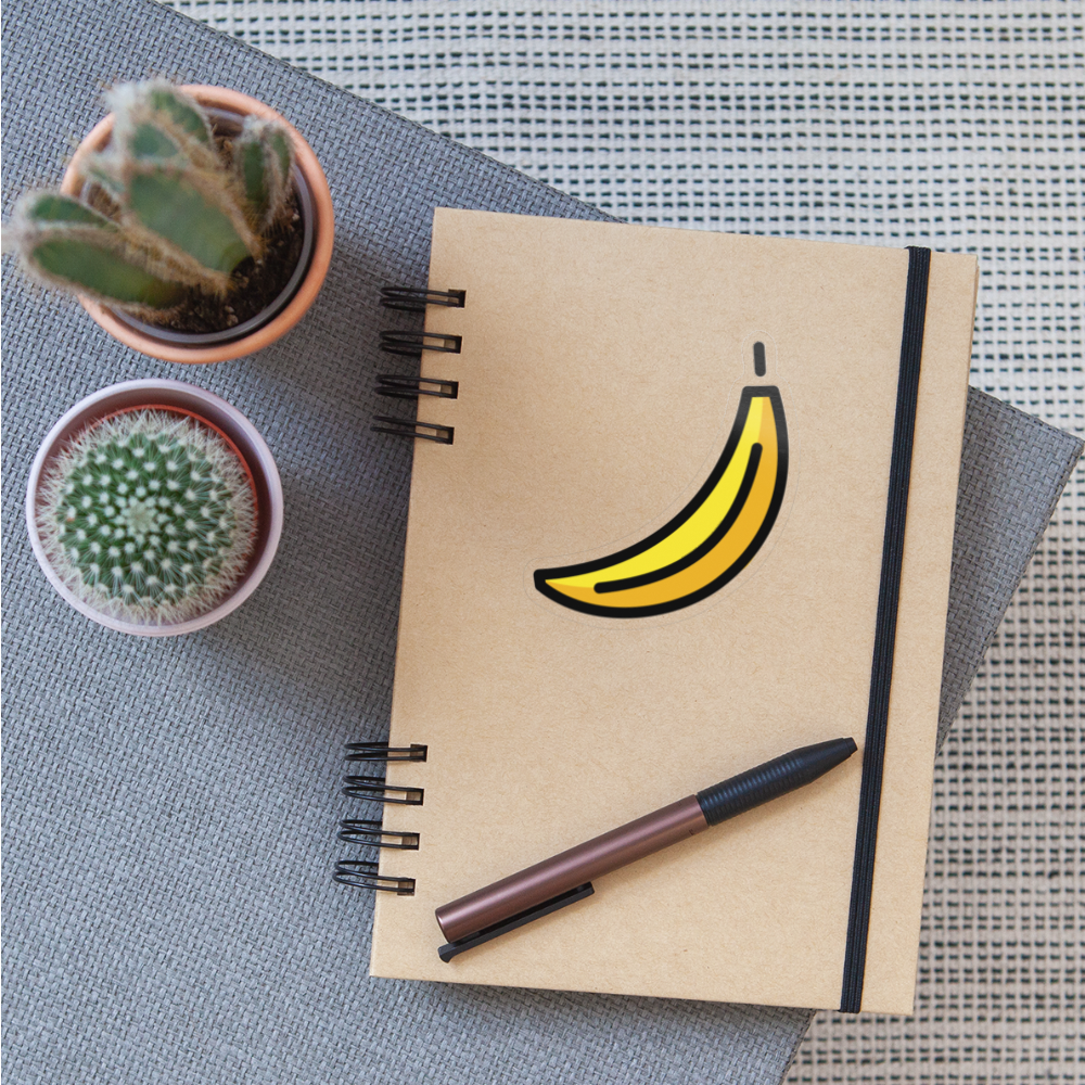 Banana Moji Sticker - Emoji.Express - transparent glossy