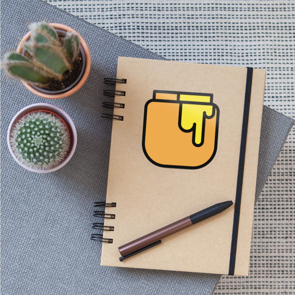Honey Pot Moji Sticker - Emoji.Express - transparent glossy