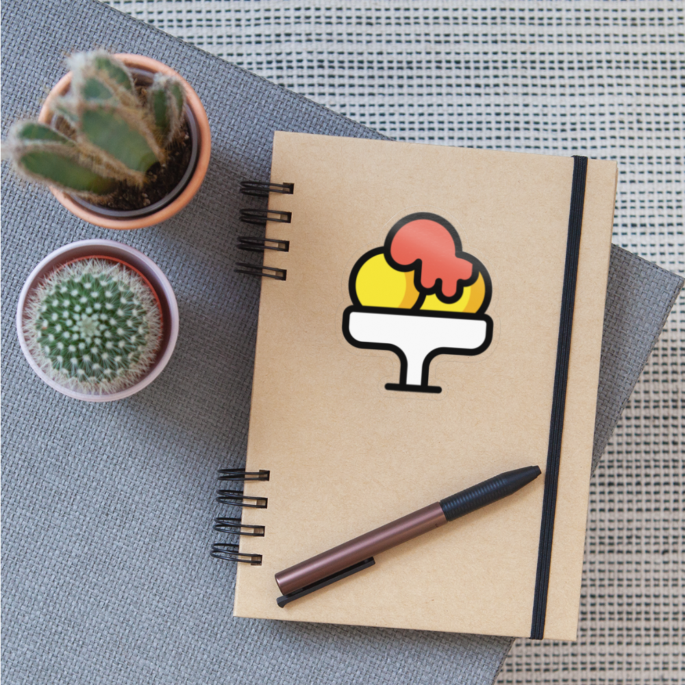 Shaved Ice Moji Sticker - Emoji.Express - transparent glossy