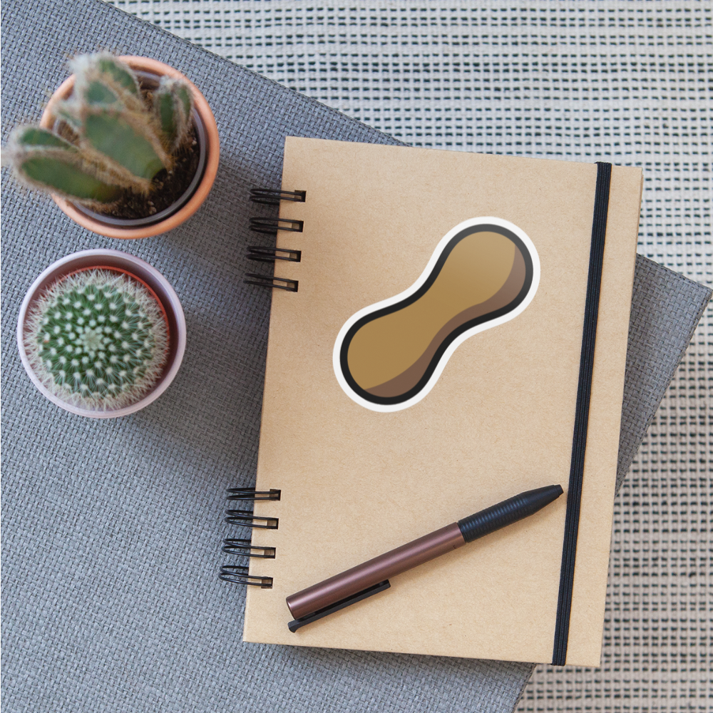 Peanut Moji Sticker - Emoji.Express - white matte