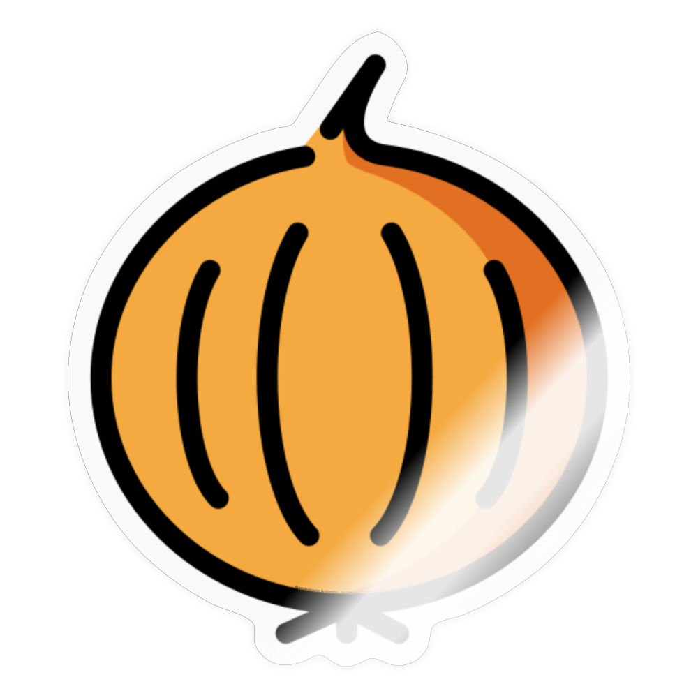 Onion Moji Sticker - Emoji.Express - transparent glossy