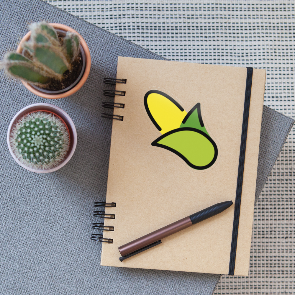Ear of Corn Moji Sticker - Emoji.Express - transparent glossy