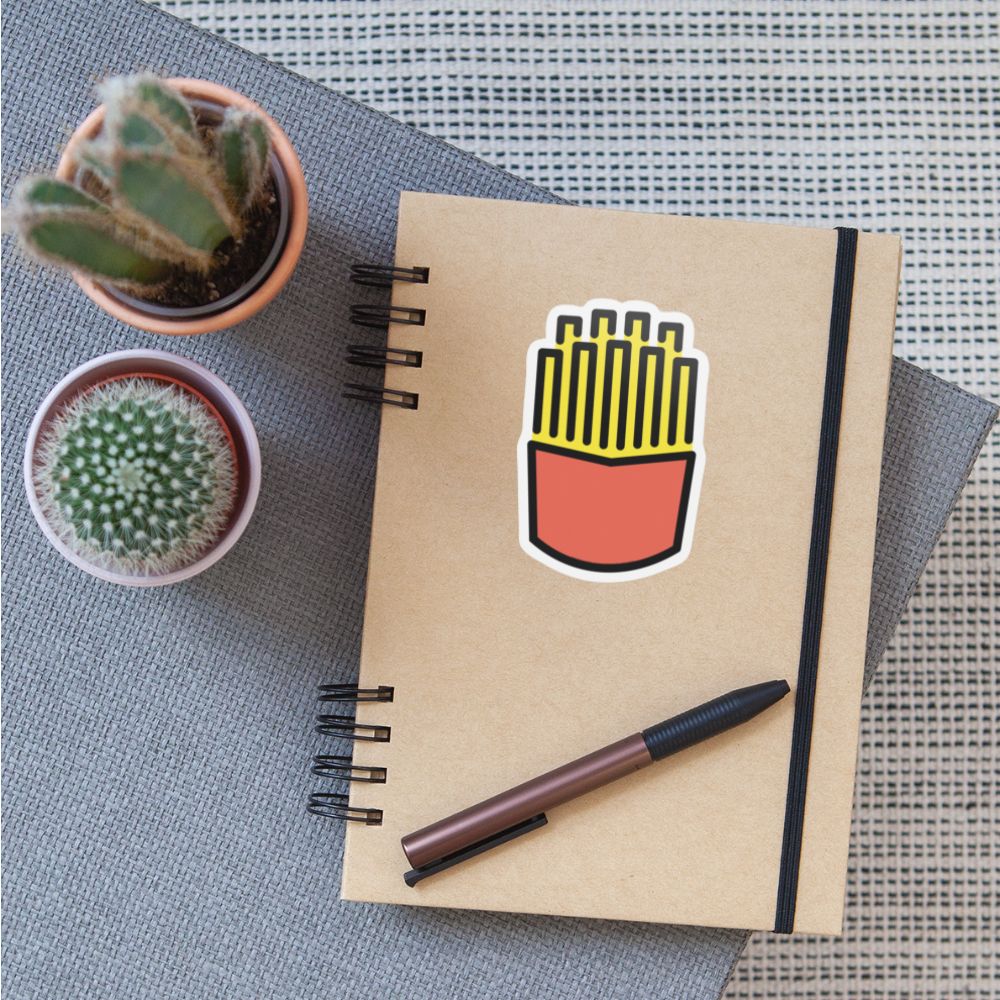 French Fries Moji Sticker - Emoji.Express - white matte