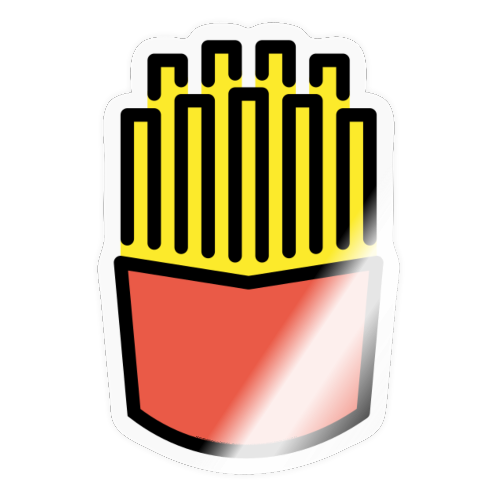French Fries Moji Sticker - Emoji.Express - transparent glossy