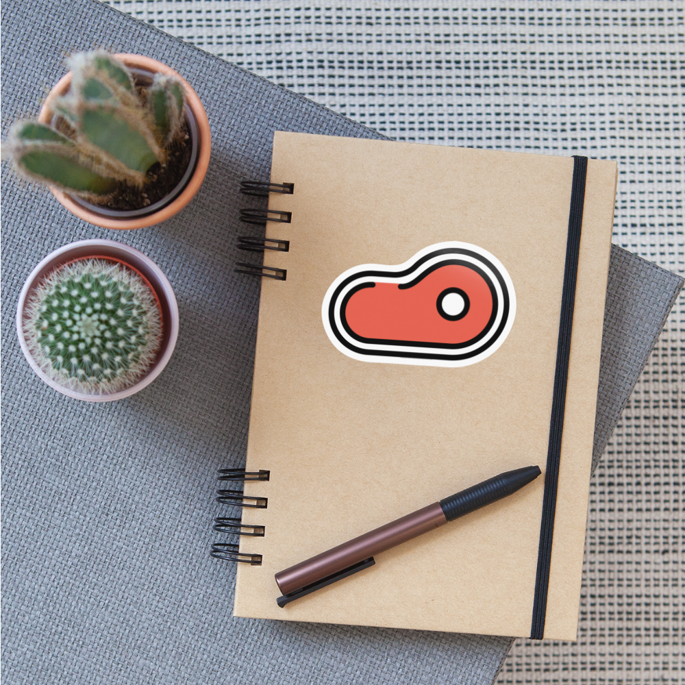 Cut of Meat Moji Sticker - Emoji.Express - white glossy
