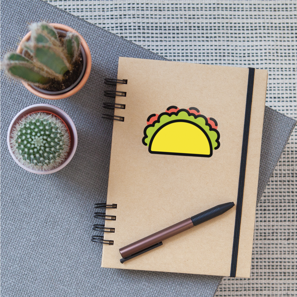 Taco Moji Sticker - Emoji.Express - transparent glossy