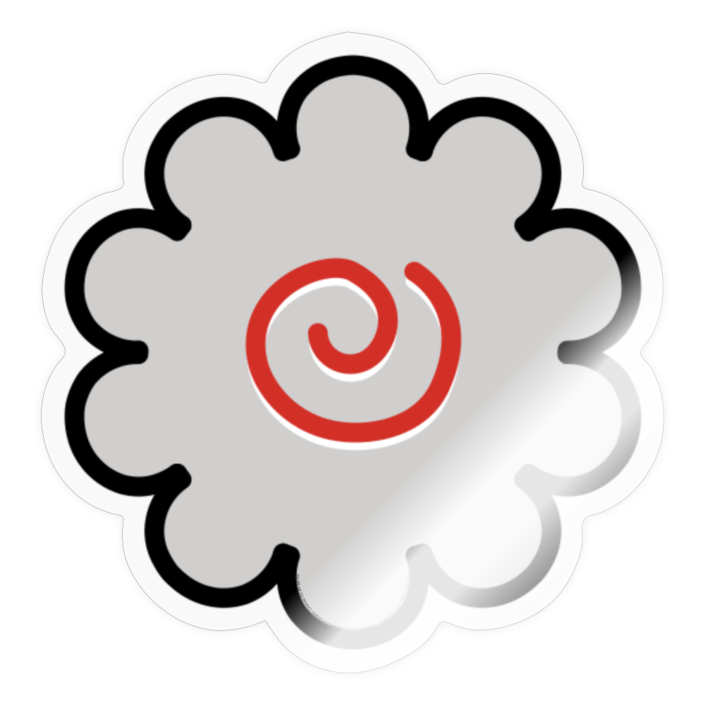 Fish Cake with Swirl Moji Sticker - Emoji.Express - transparent glossy