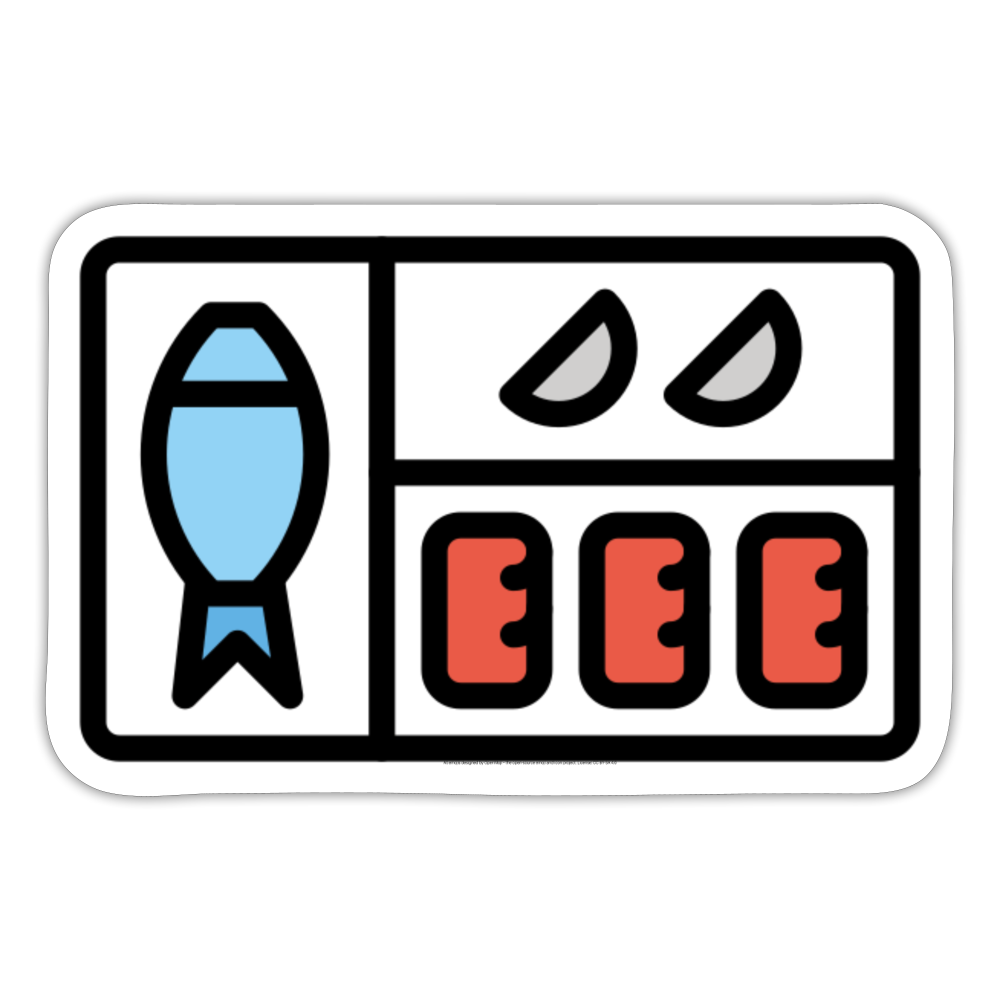 Bento Box Moji Sticker - Emoji.Express - white matte