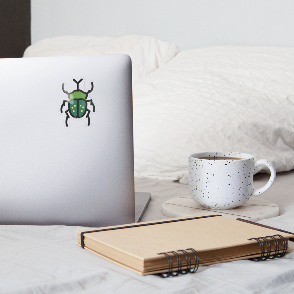 Beetle Moji Sticker - Emoji.Express - transparent glossy