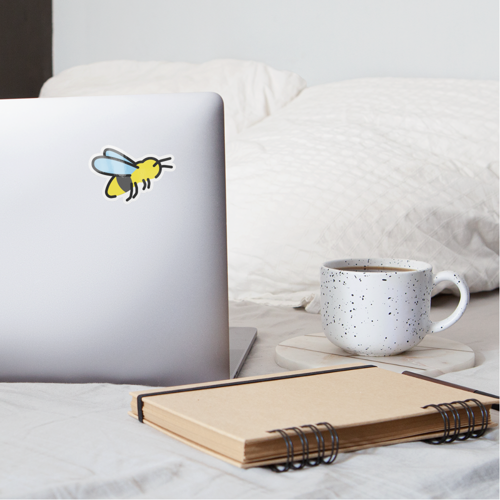 Honeybee Moji Sticker - Emoji.Express - white glossy