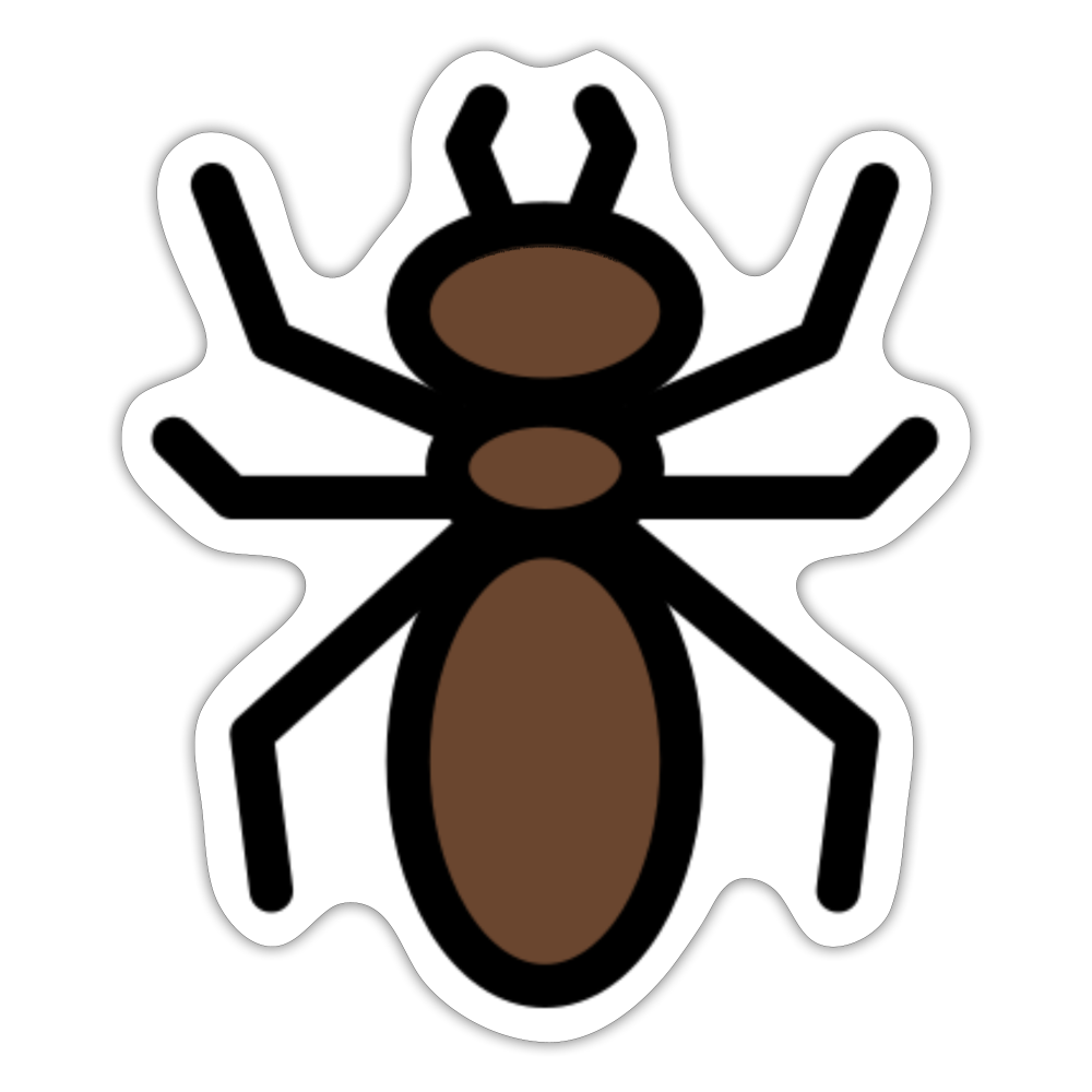 Ant Moji Sticker - Emoji.Express - white matte