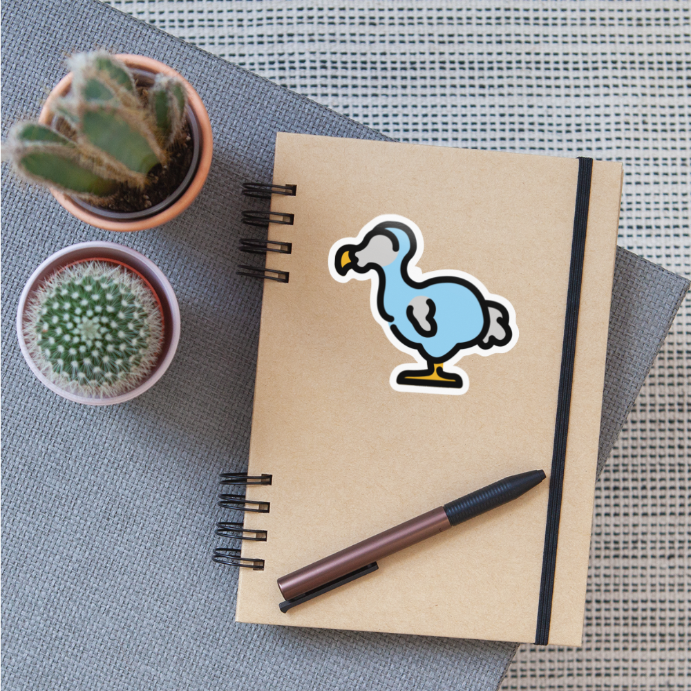 Dodo Moji Sticker - Emoji.Express - white glossy