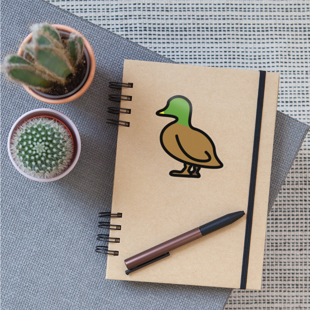 Duck Moji Sticker - Emoji.Express - transparent glossy