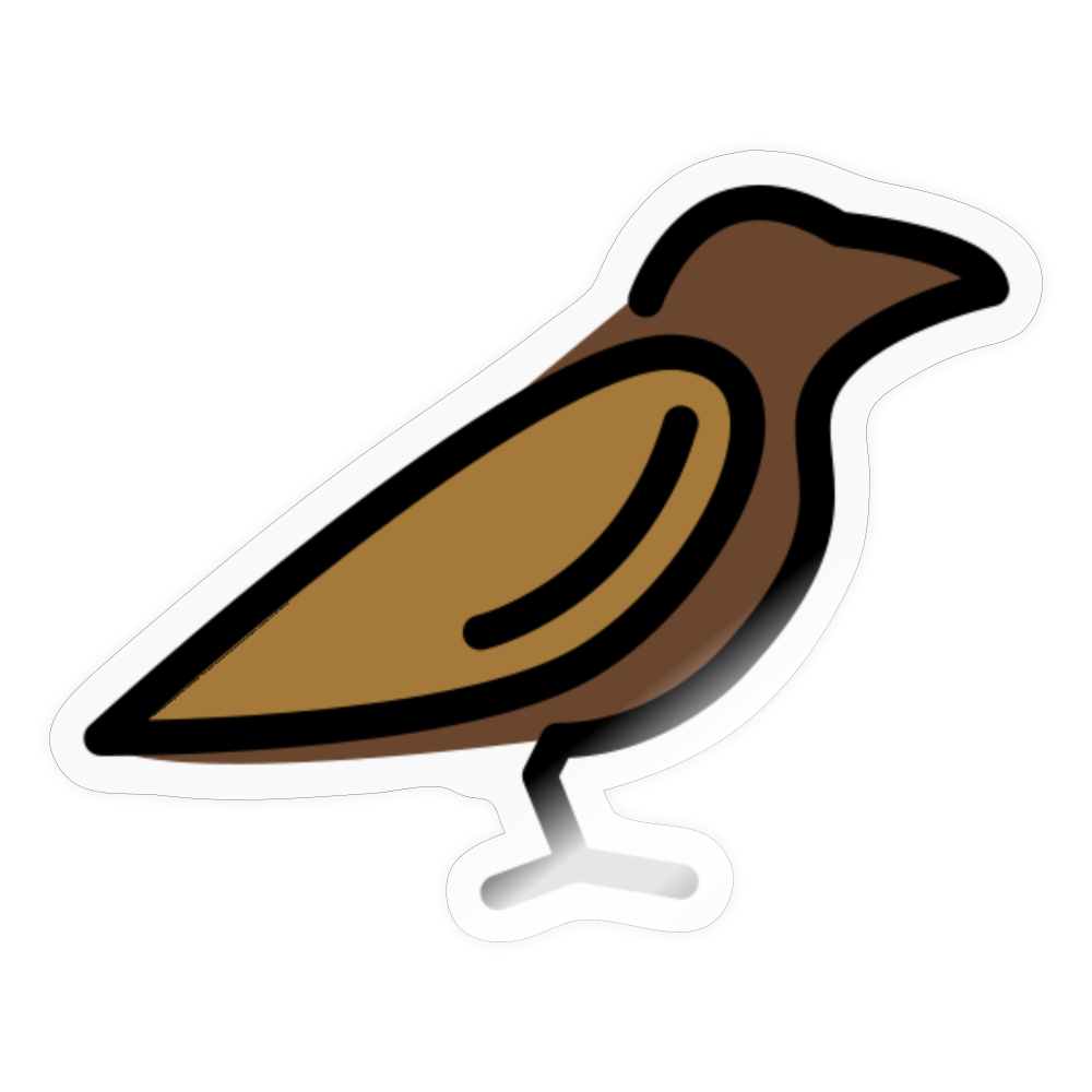Bird Moji Sticker - Emoji.Express - transparent glossy