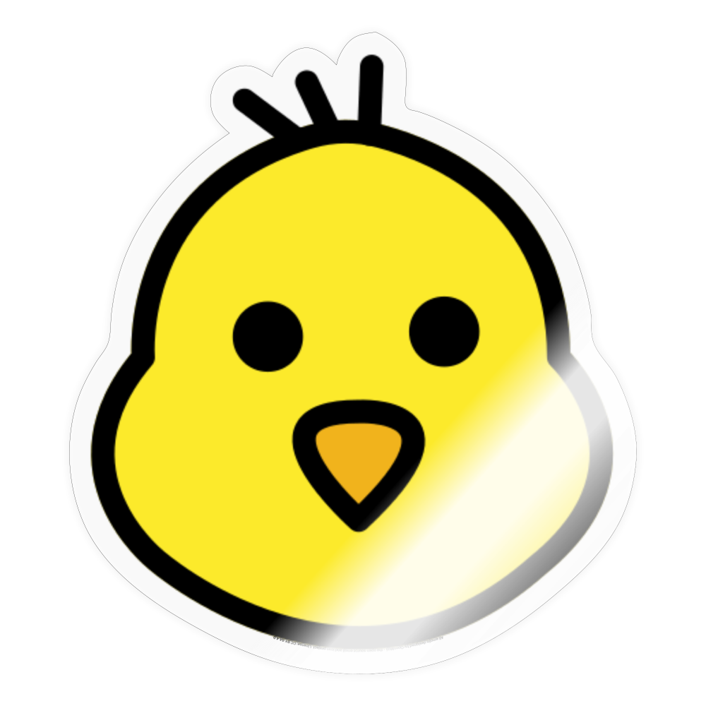 Baby Chick Moji Sticker - Emoji.Express - transparent glossy