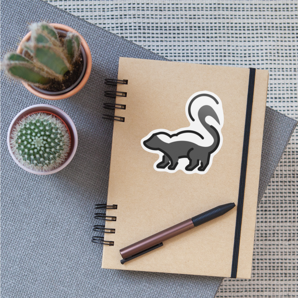 Skunk Moji Sticker - Emoji.Express - white matte