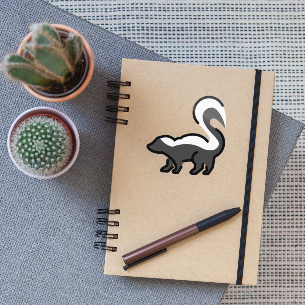 Skunk Moji Sticker - Emoji.Express - transparent glossy