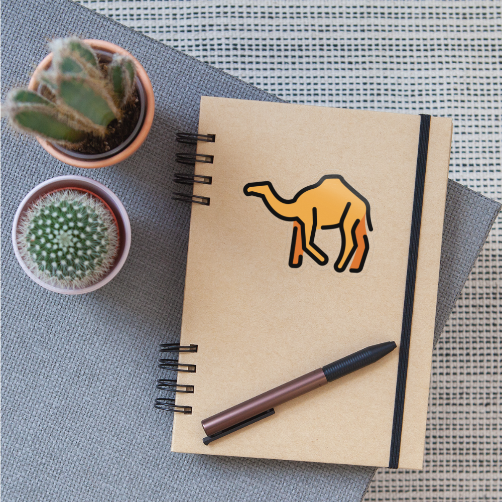 Camel Moji Sticker - Emoji.Express - transparent glossy