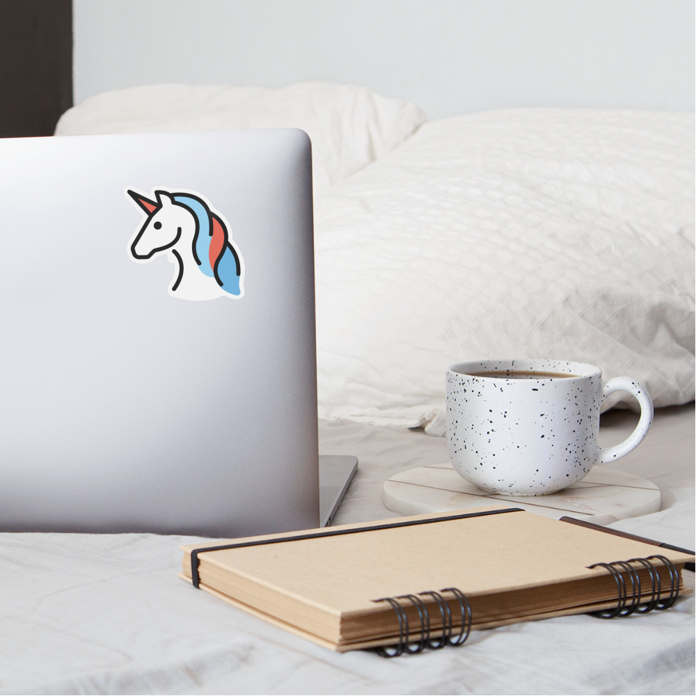 Unicorn Moji Sticker - Emoji.Express - white matte