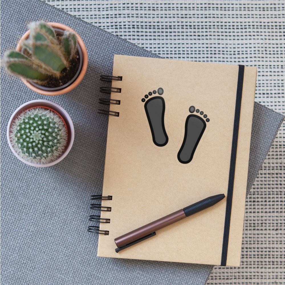 Footprints Moji Sticker - Emoji.Express - transparent glossy