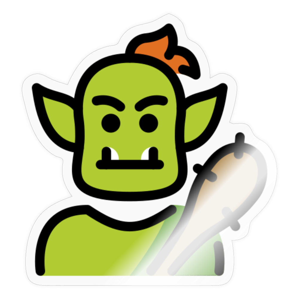 Troll Moji Sticker - Emoji.Express - transparent glossy