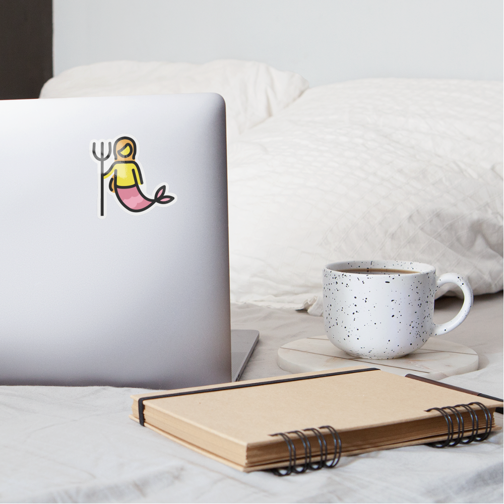 Mermaid Moji Sticker - Emoji.Express - white glossy